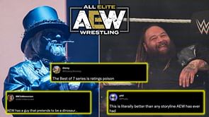 "AEW has a guy that pretends to be a dinosaur" - Twitter questions Tony Khan's booking after criticism of Bray Wyatt's segment on WWE SmackDown