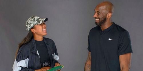 Naomi Osaka and Kobe Bryant pictured together.