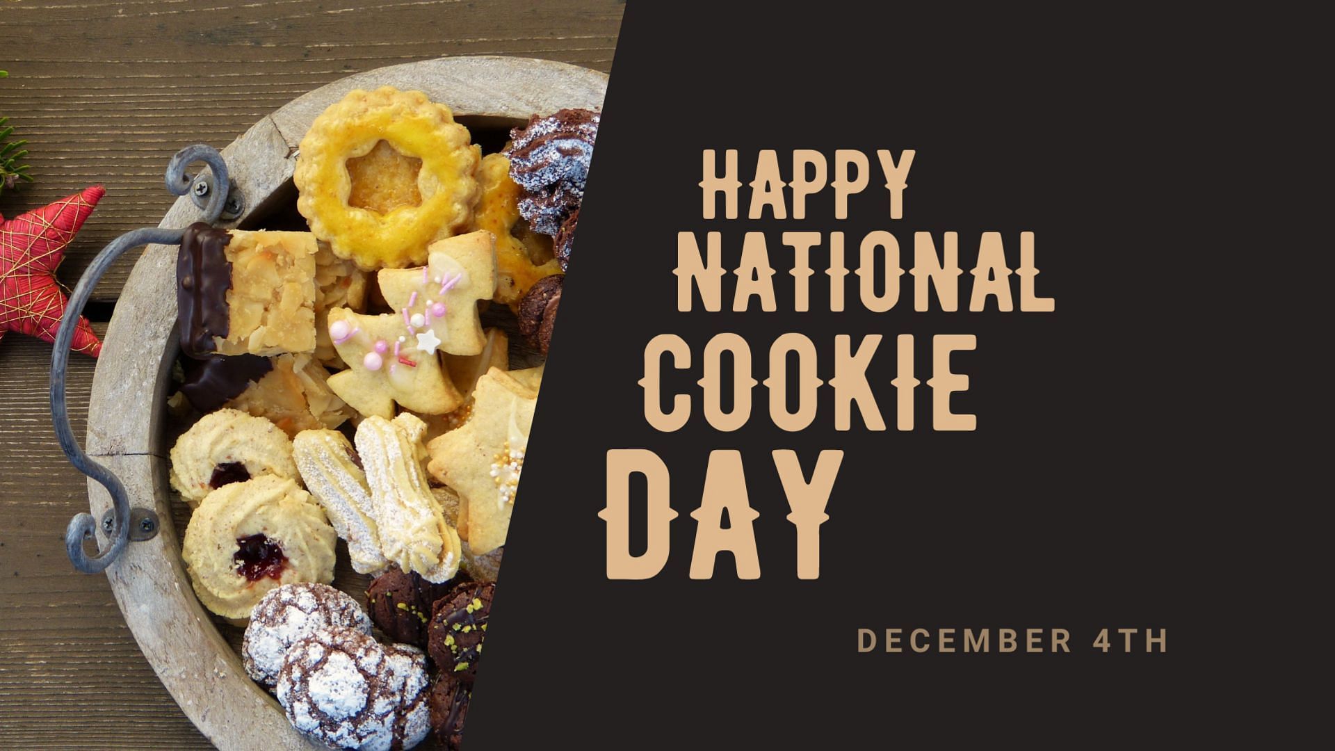representational flyer wishing a Happy National Cookie Day (Image via Kaushal S./Canva)