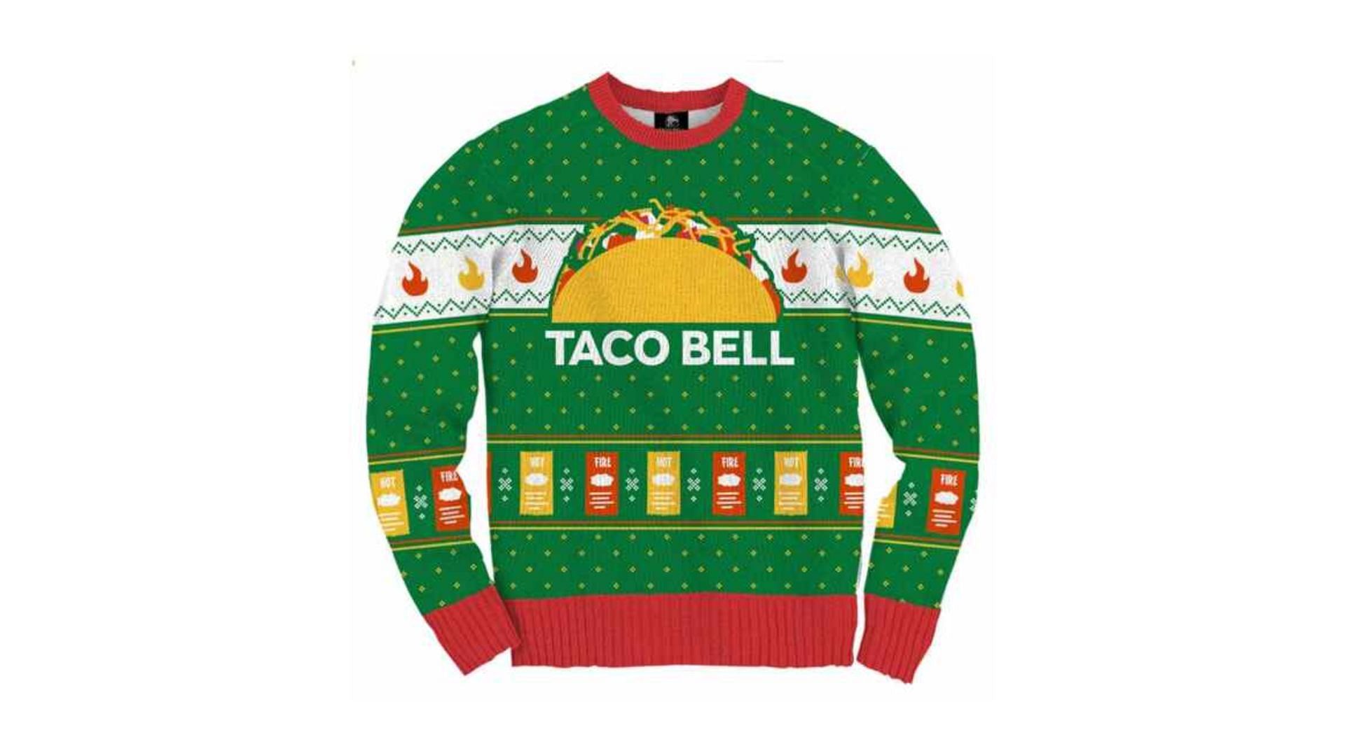 Going Mexican in a Taco Bell sweater (Image via Taco Bell)