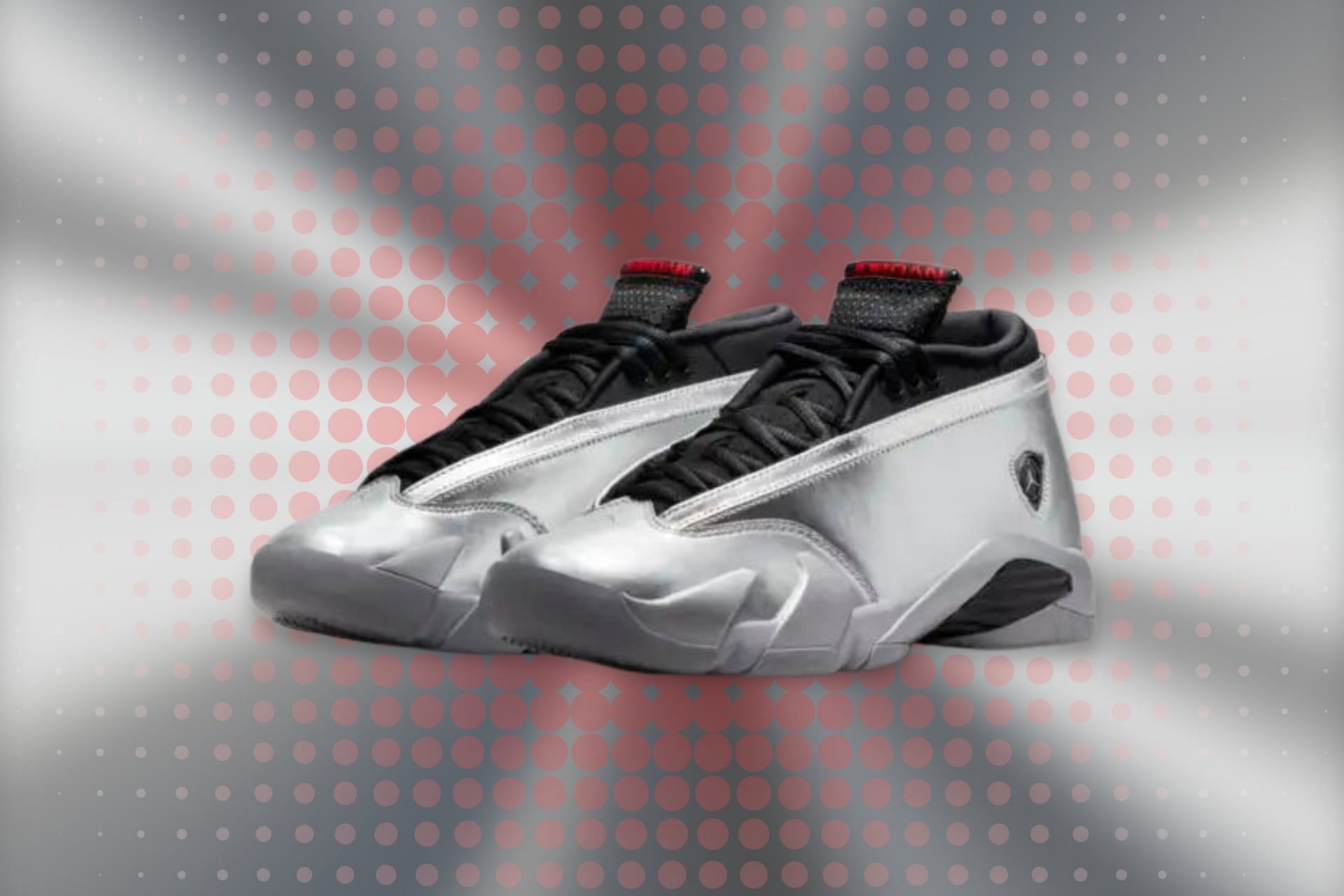 Nike Air Jordan 14 Low &quot;Metallic Silver&quot; sneakers (Image via Nike)