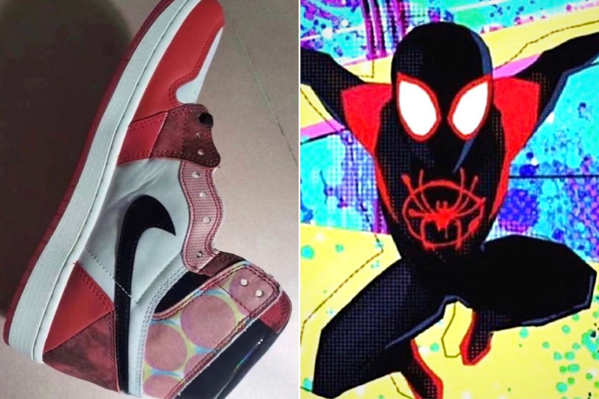 Nike Air Jordan 1 High OG &quot;Spider-Man: Across the Spider-Verse&quot; sneakers (Image via @w_t_s_1987 / Instagram)