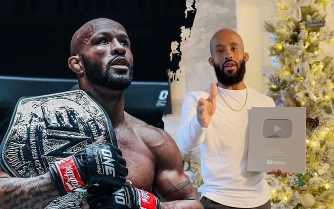 Demetrious Johnson’s YouTube channel gets silver 100,000 subscribers plaque