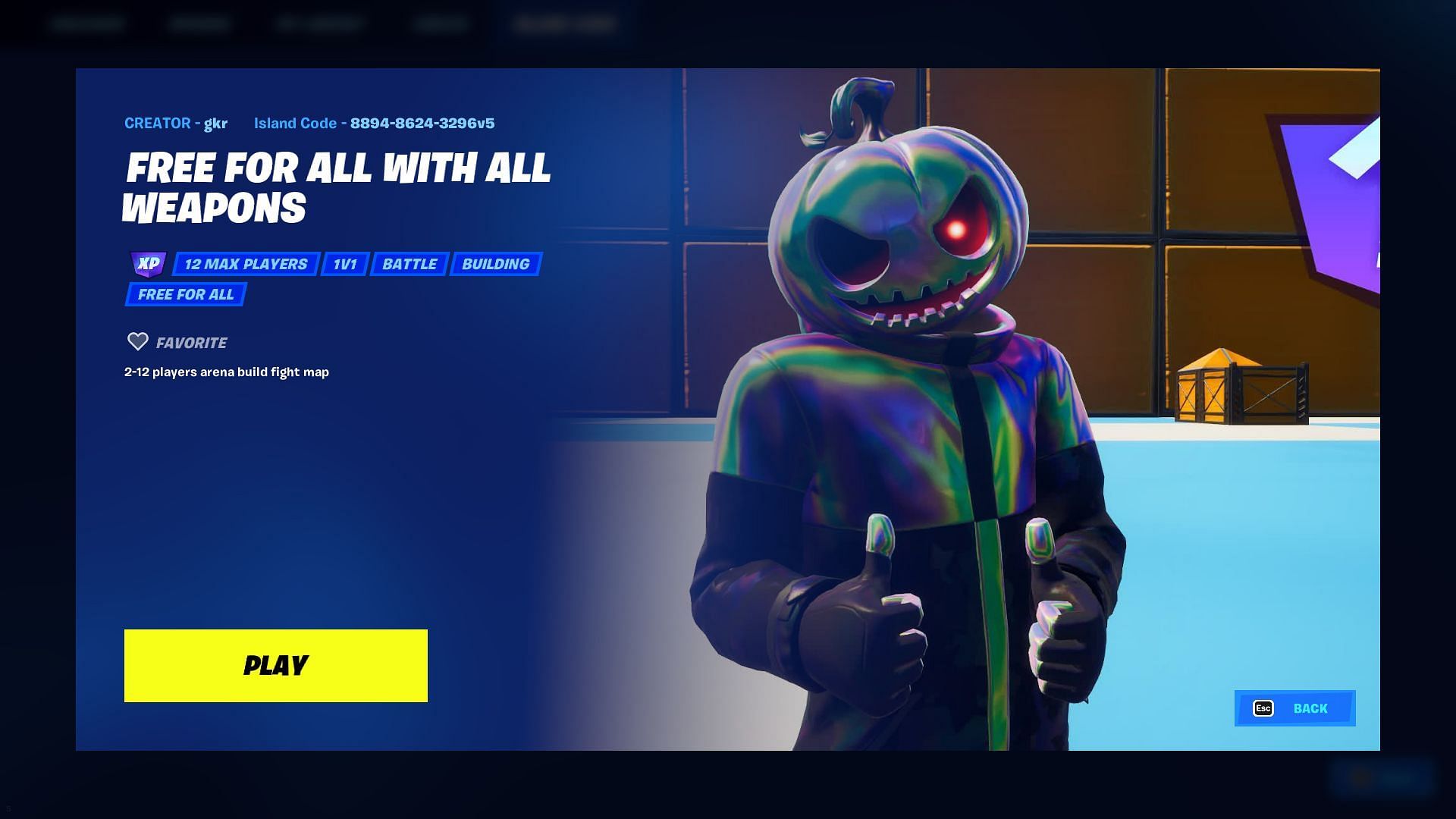 Copy-paste the code to make things easy (Image via Epic Games/Fortnite)
