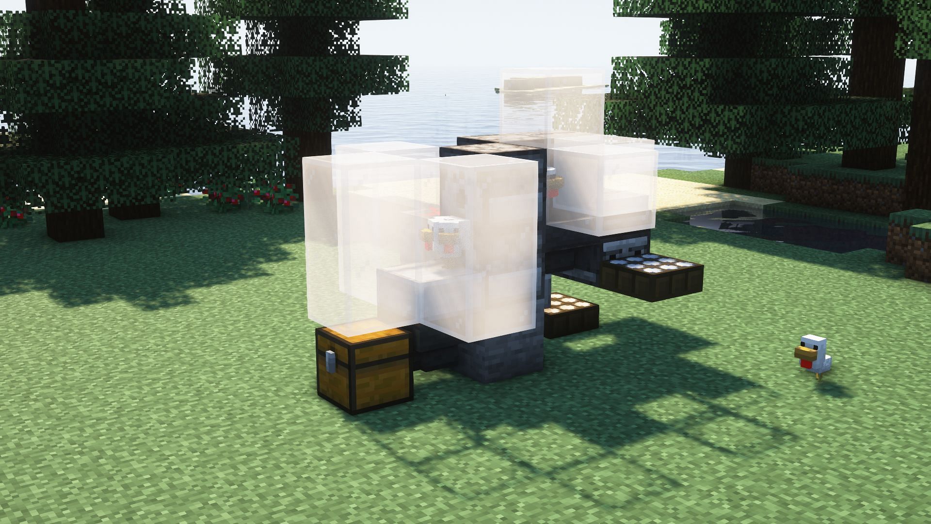 Chicken farm (Image via Mojang)