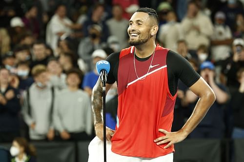 Nick Kyrgios at the 2022 Australian Open.