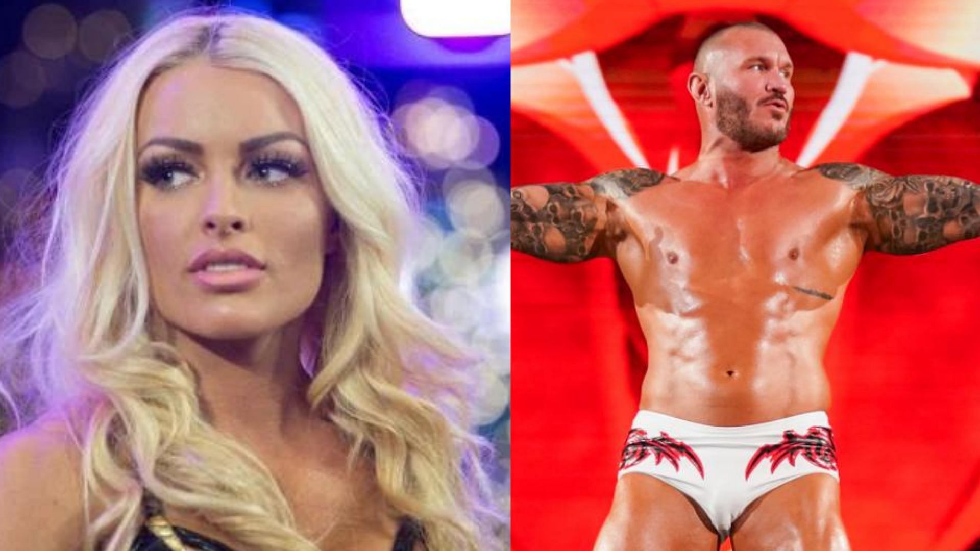 WWE Superstars Mandy Rose and Randy Orton