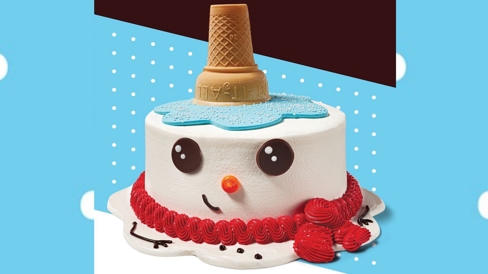Brr the Snowman Cake returns for the holiday season (Image via Baskin-Robbins Press Release)