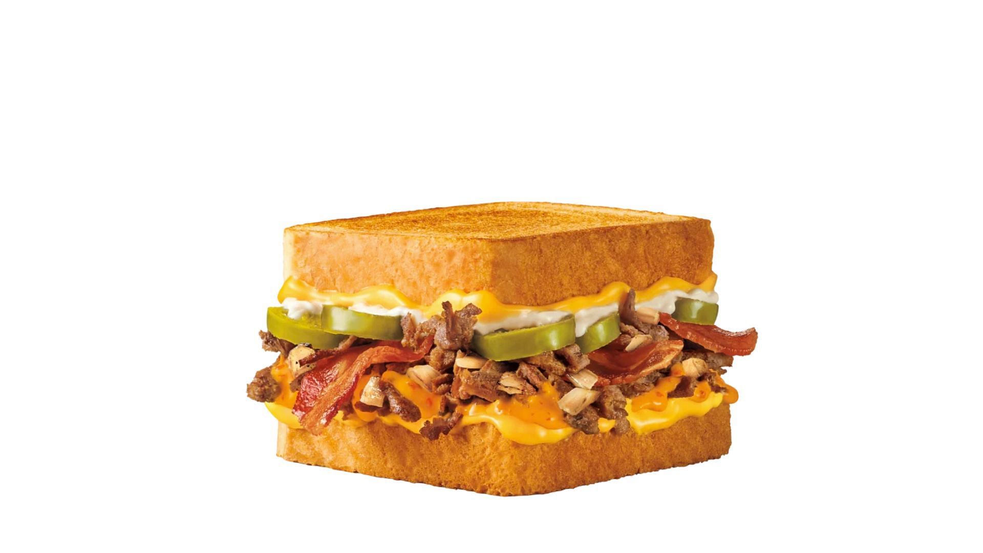 Steak and Bacon Grilled Cheese Sandwich - Spicy (Image via Sonic)