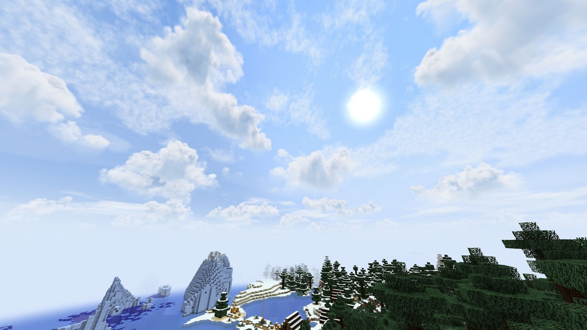 Hyper Realistic Sky certainly lives up to its namesake (Image via usernamegeri/CurseForge)
