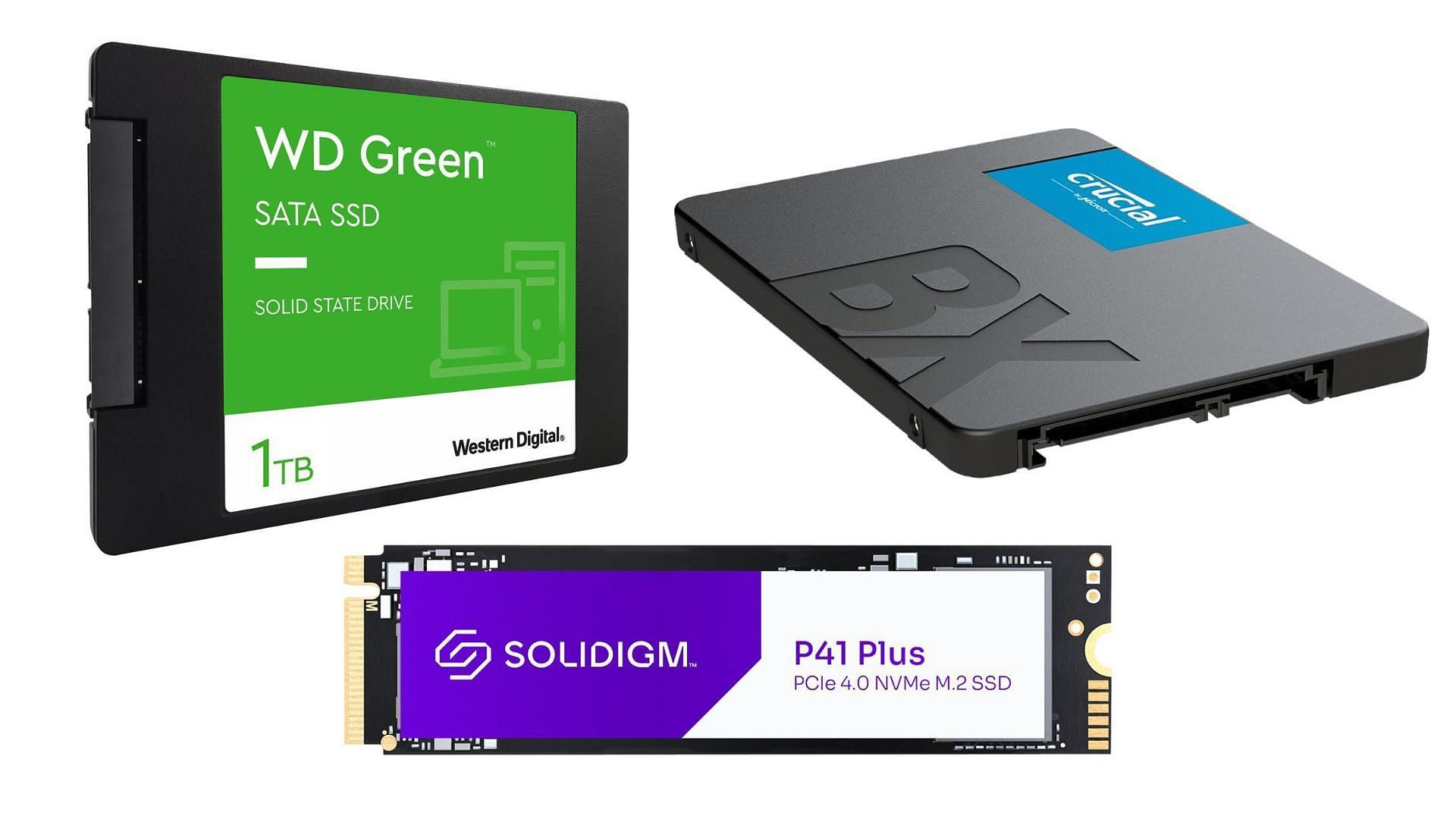Some of the best budget SSDs available (Image via Sportskeeda)