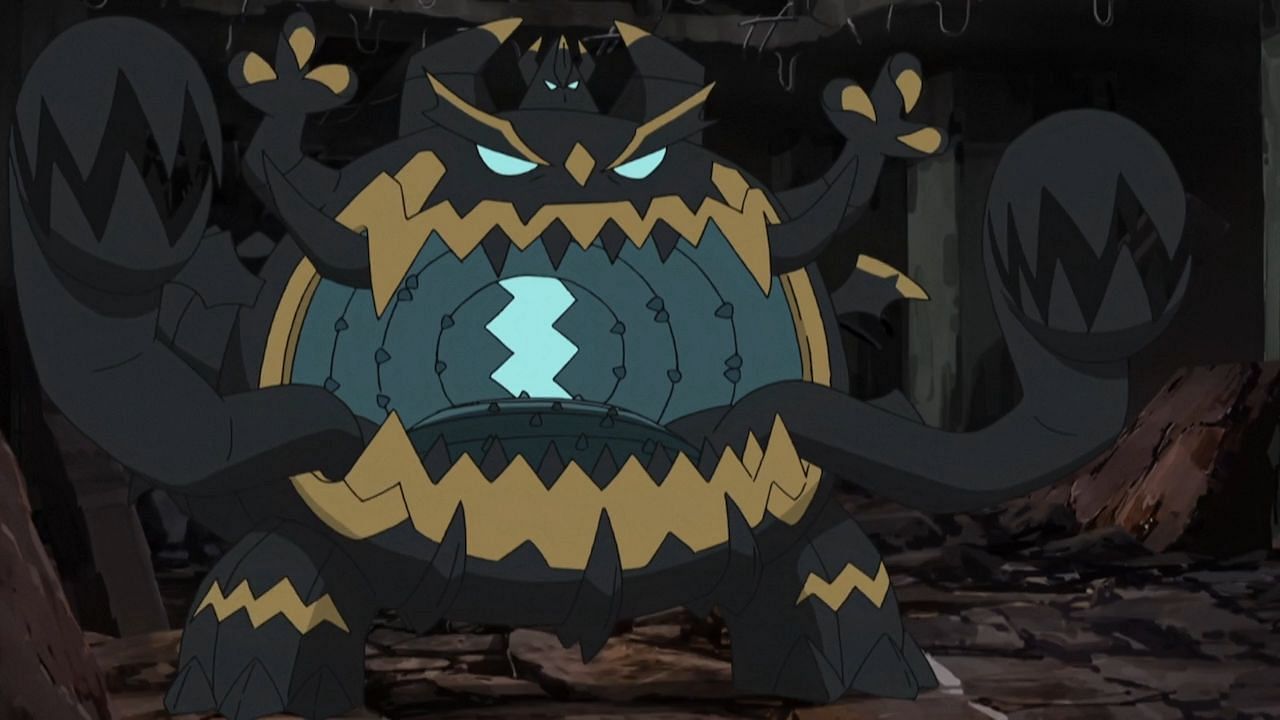 Guzzlord as it appears in the anime (Image via The Pokemon Company)