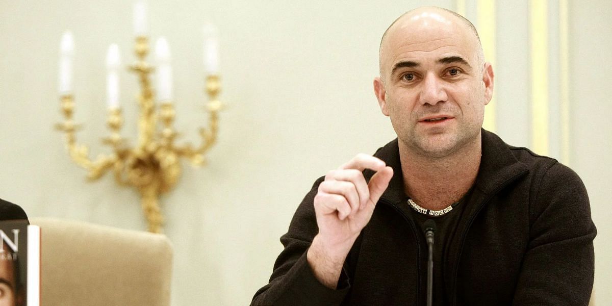 Andre Agassi pictured during an interview.