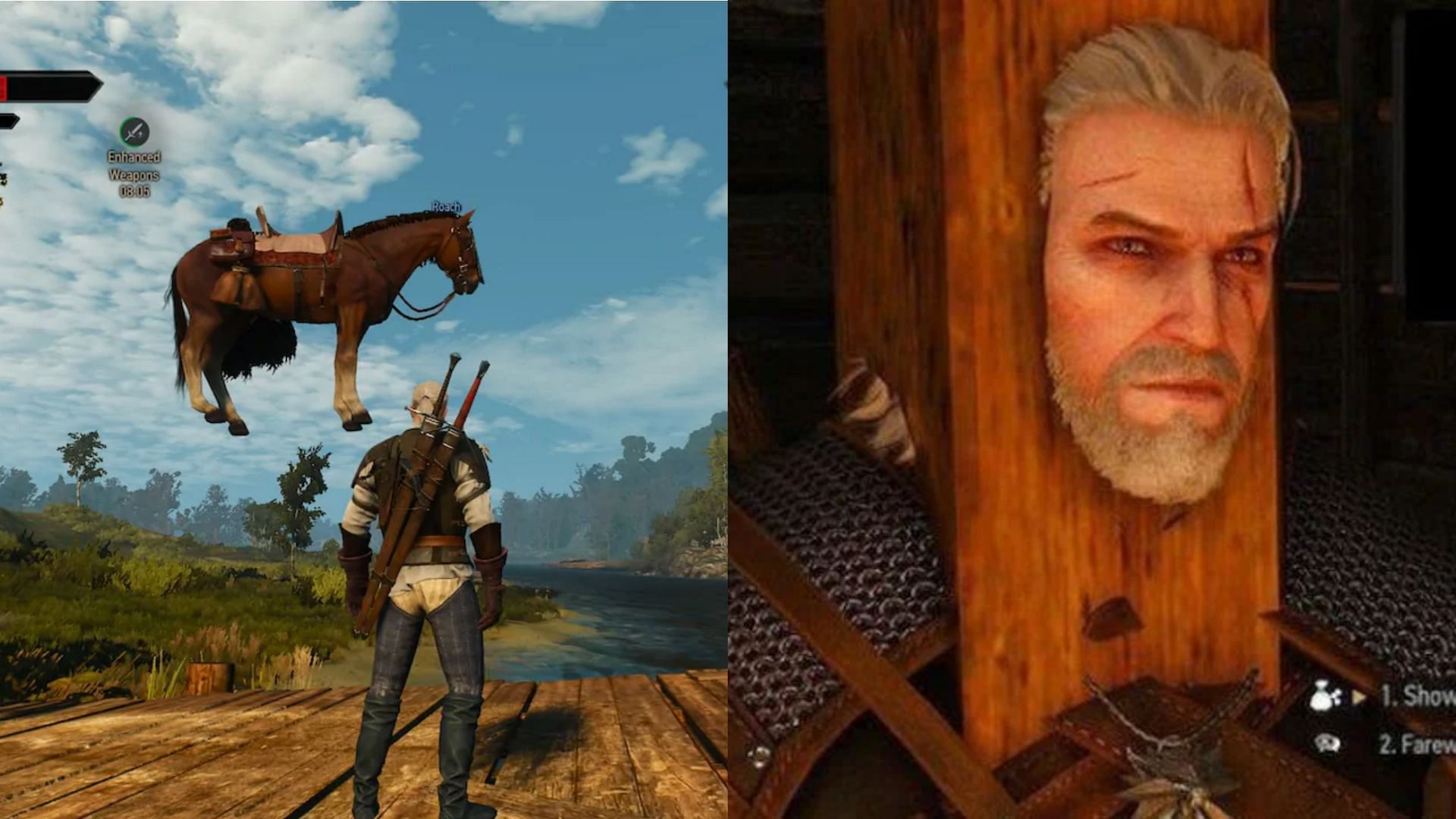 The Witcher 3 is notorious for bugs and glitches at launch (images via CD Projekt Red)