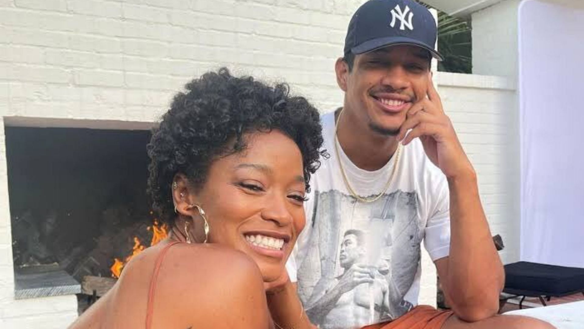 Keke Palmer and Darius Jackson made their relationship Instagram official in August 2021. (Photo by @lucidfaders/Twitter)