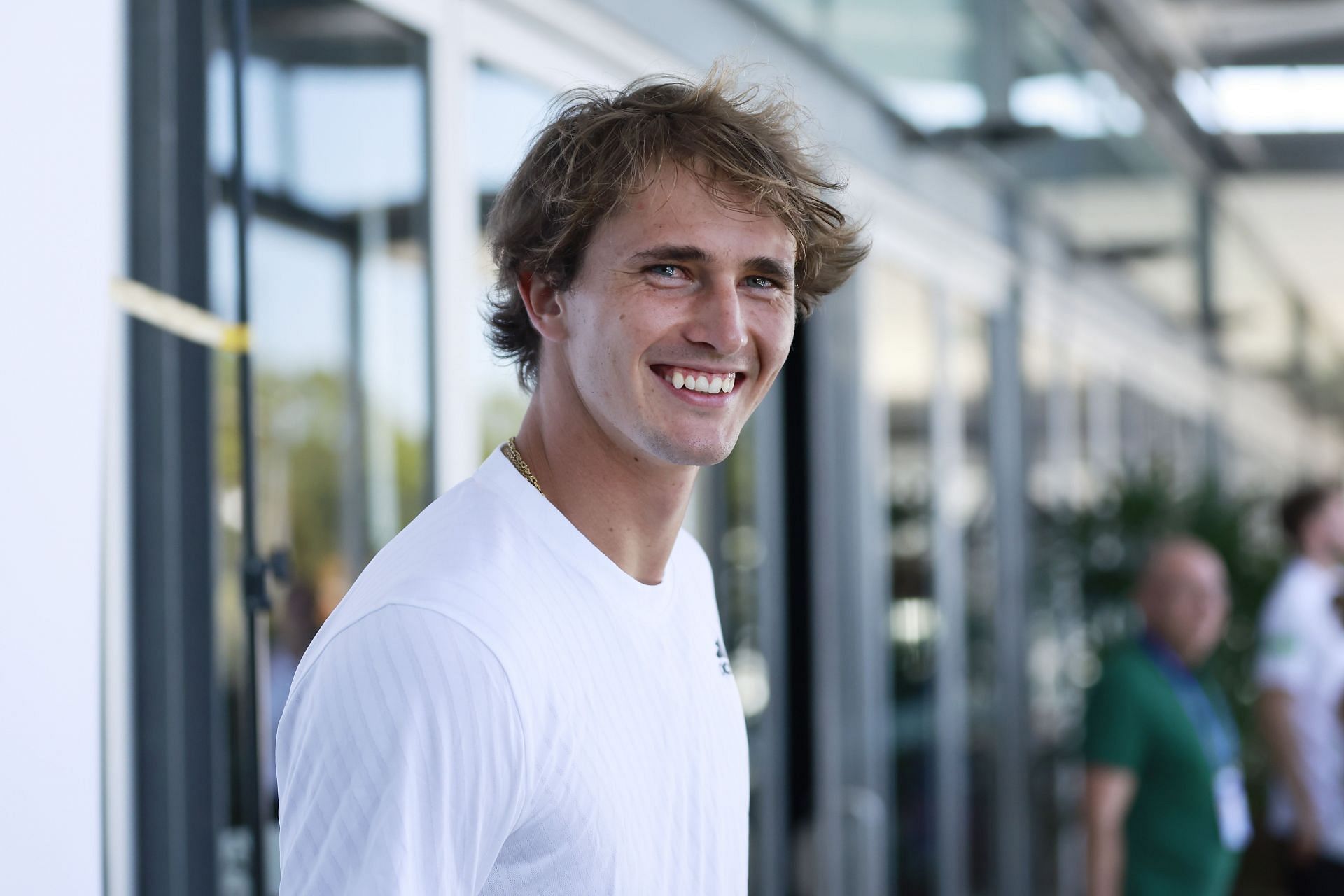 Alexander Zverev smiles ahead of the 2023 United Cup