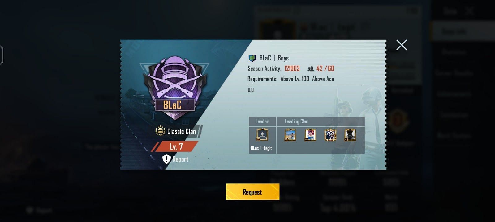 Enter GameXpro leads a Battlegrounds Mobile India Clan named BLac丨Boys (Image via Krafton)