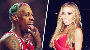 When Dennis Rodman and Carmen Electra had sex all over Chicago Bulls' practice facility: "I don't think he's ever worked out so hard in his life"