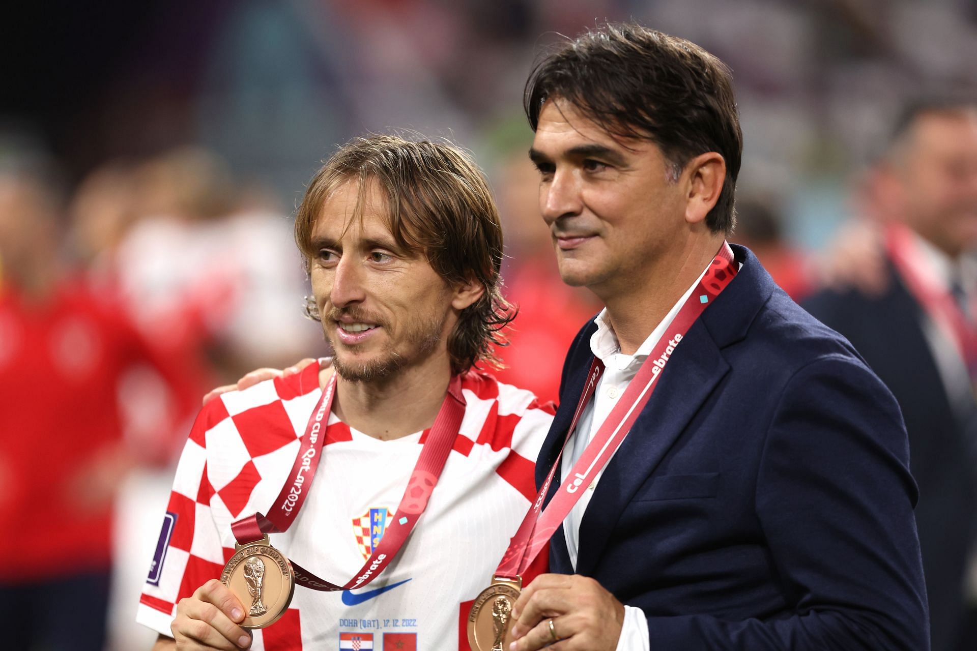Modric (left) might have played his last World Cup game.