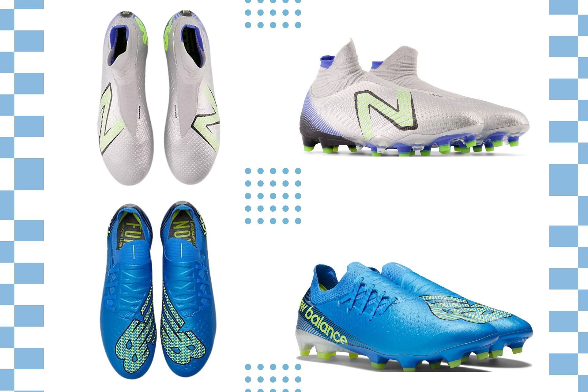 Recently released New Balance &#039;Headline Taker&#039; Pack for FIFA World Cup 2022 featuring Furon v7 and Tekela v4 (Image via Sportskeeda)