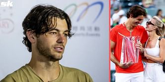"Anyone who votes yes on this, I'll personally fight you" - Taylor Fritz's girlfriend Morgan Riddle jokes about him wanting to bleach his hair