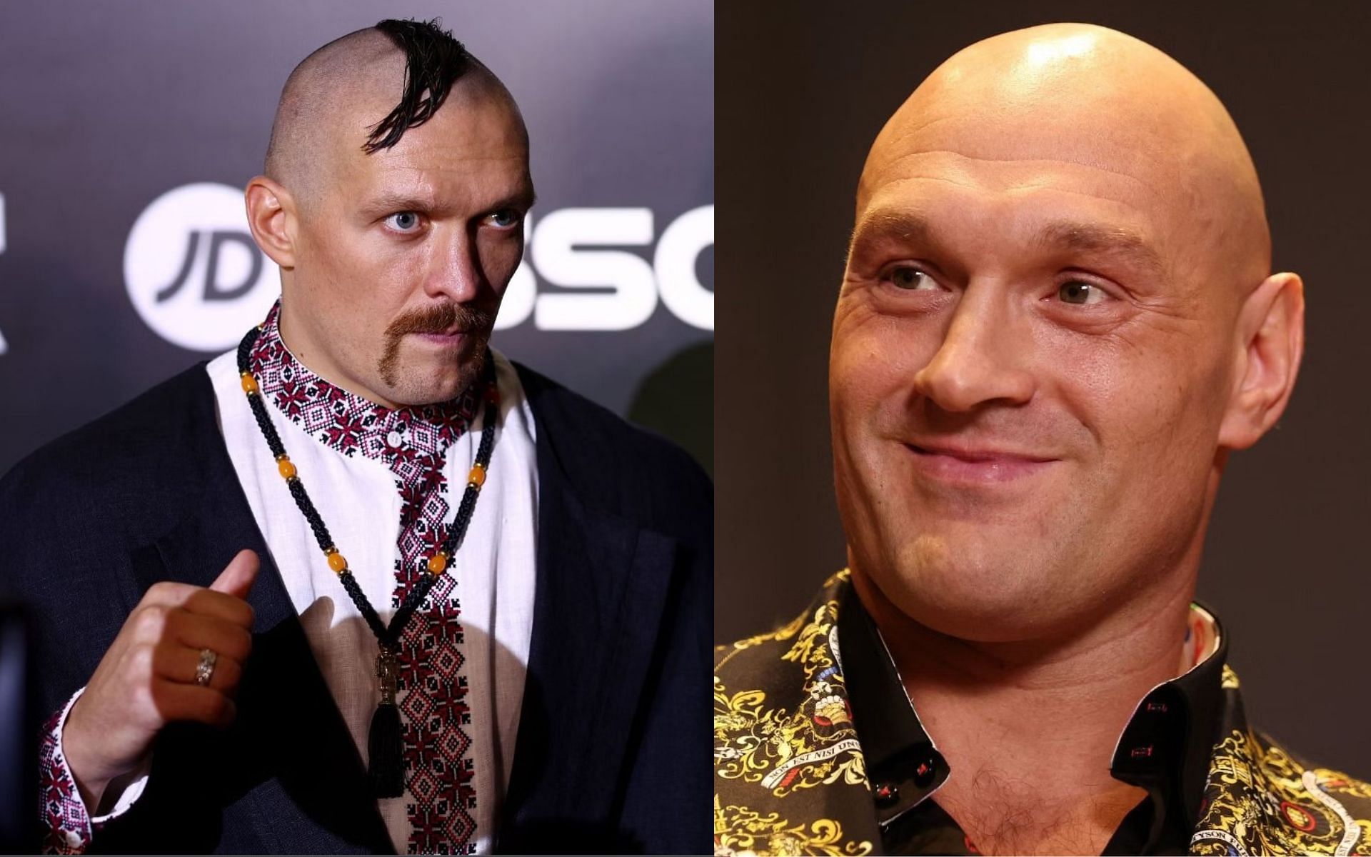 Oleksandr Usyk (Left) Tyson Fury (Right) (Image Credits; Getty Images)