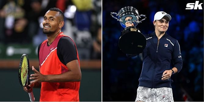 Nick Kyrgios and Ashleigh Barty among the leading Australian tennis stars to be nominated for the 2022 Newcombe medal