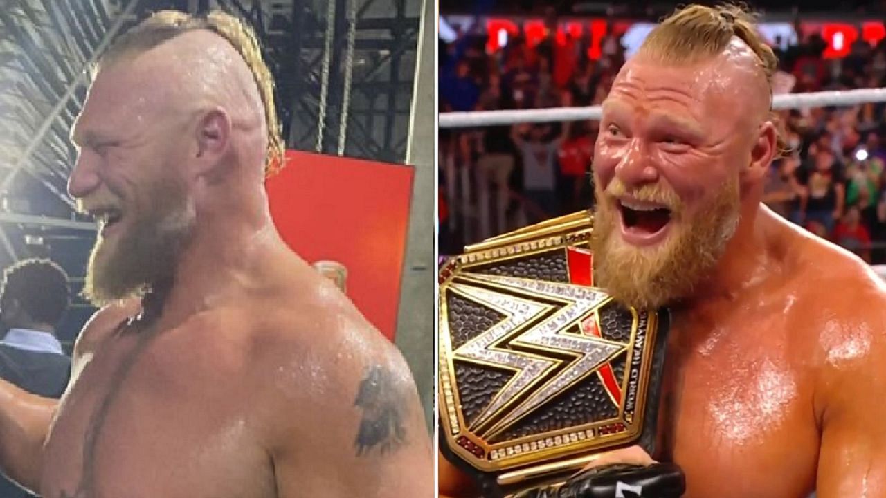 Brock Lesnar winning his sixth WWE Championship