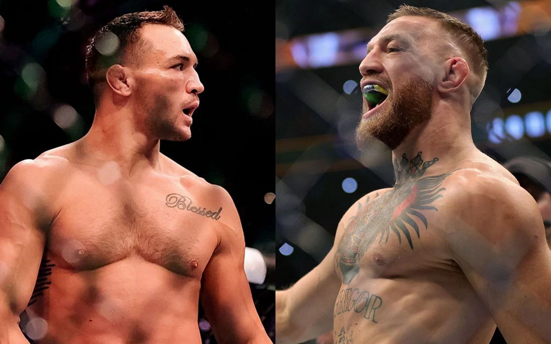 (L) Michael Chandler, and Conor McGregor (R)