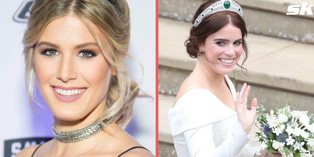 Eugenie Bouchard (L) and Princess Eugenie (R)