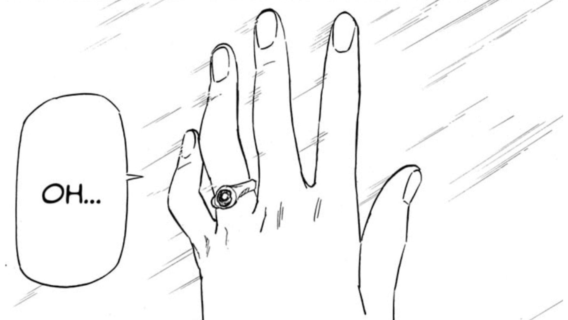 Sasuke gifts a ring to Sakura (image via Shingo Kimura/Masashi Kishimoto/Jun Esaka/Shueisha)