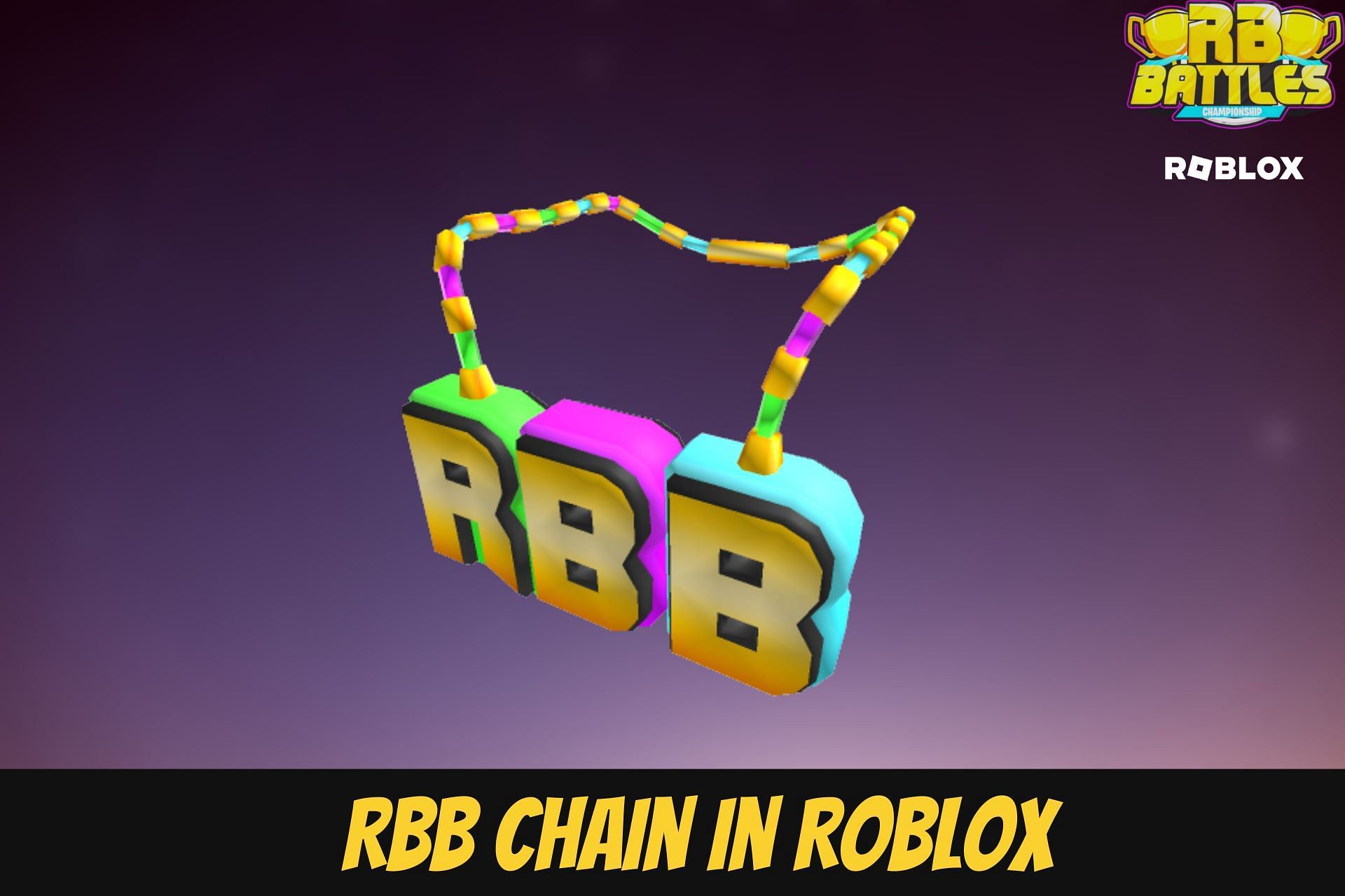 RBB Chain for free in Roblox