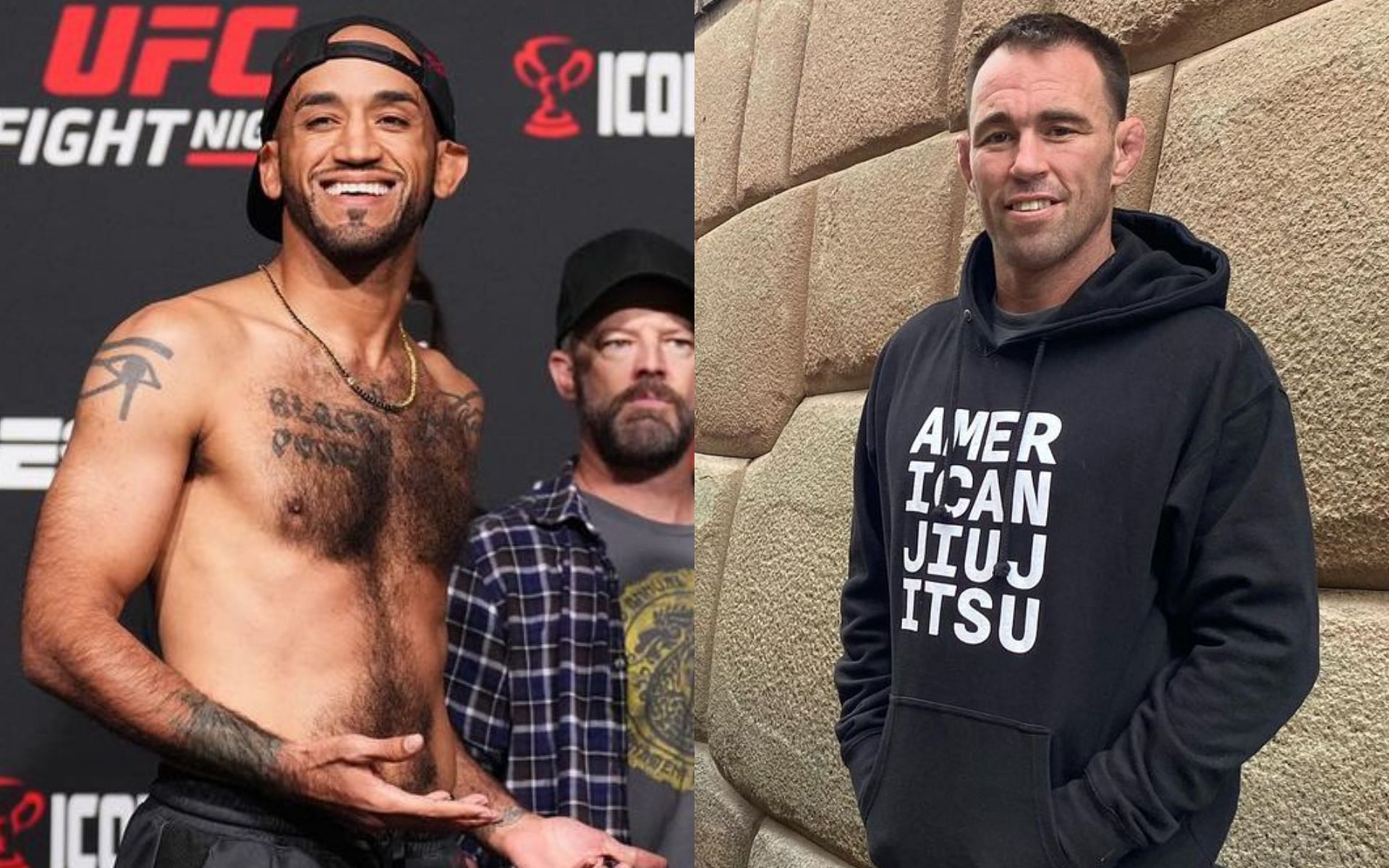 Mike Jackson (left) Jake Shields (right) [Image courtesy @shitsandgigglesbrand @jakeshields Instagram]