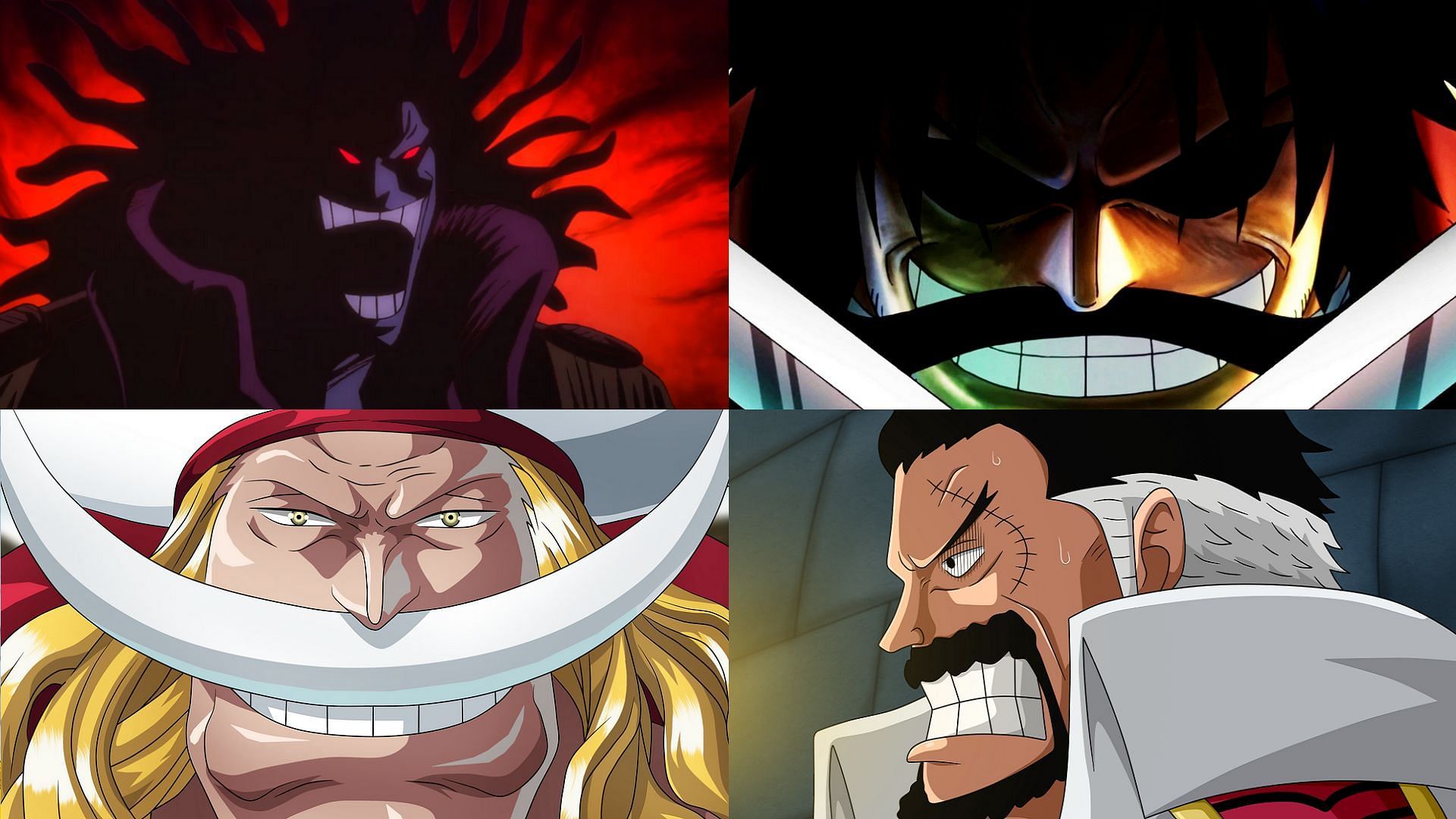 Xebec, Whitebeard, Roger and Garp (Image via Eiichiro Oda/Shueisha, One Piece)