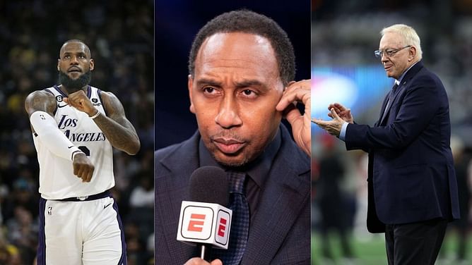 Stephen A. Smith defends LeBron James for calling out media over lack of questions regarding controversial Jerry Jones desegregation photo