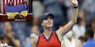 Elina Svitolina reacts to Ukrainian president Volodymyr Zelenskyy's defiant speech at US Capitol