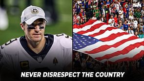 What did Drew Brees say when he courted controversy in a bizarre statement about allegiance to the flag?