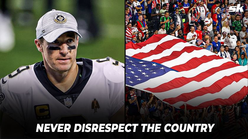 Drew Brees says he will never agree with disrespecting flag; other