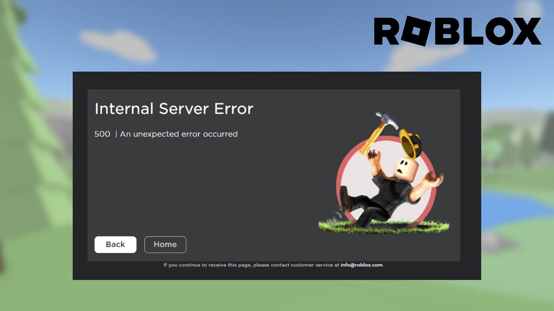 Roblox Server Error