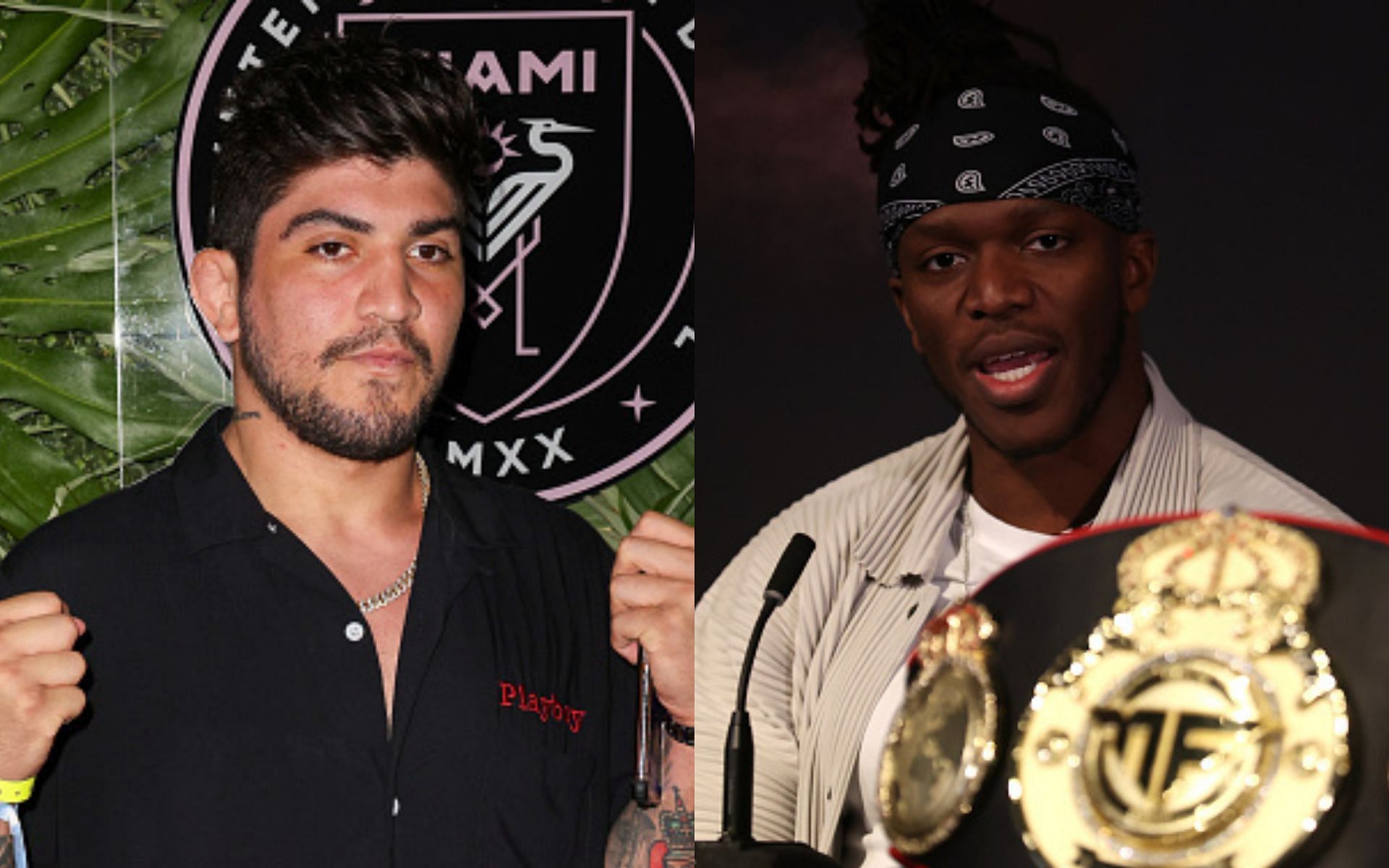 Dillon Danis (left), KSI (right)