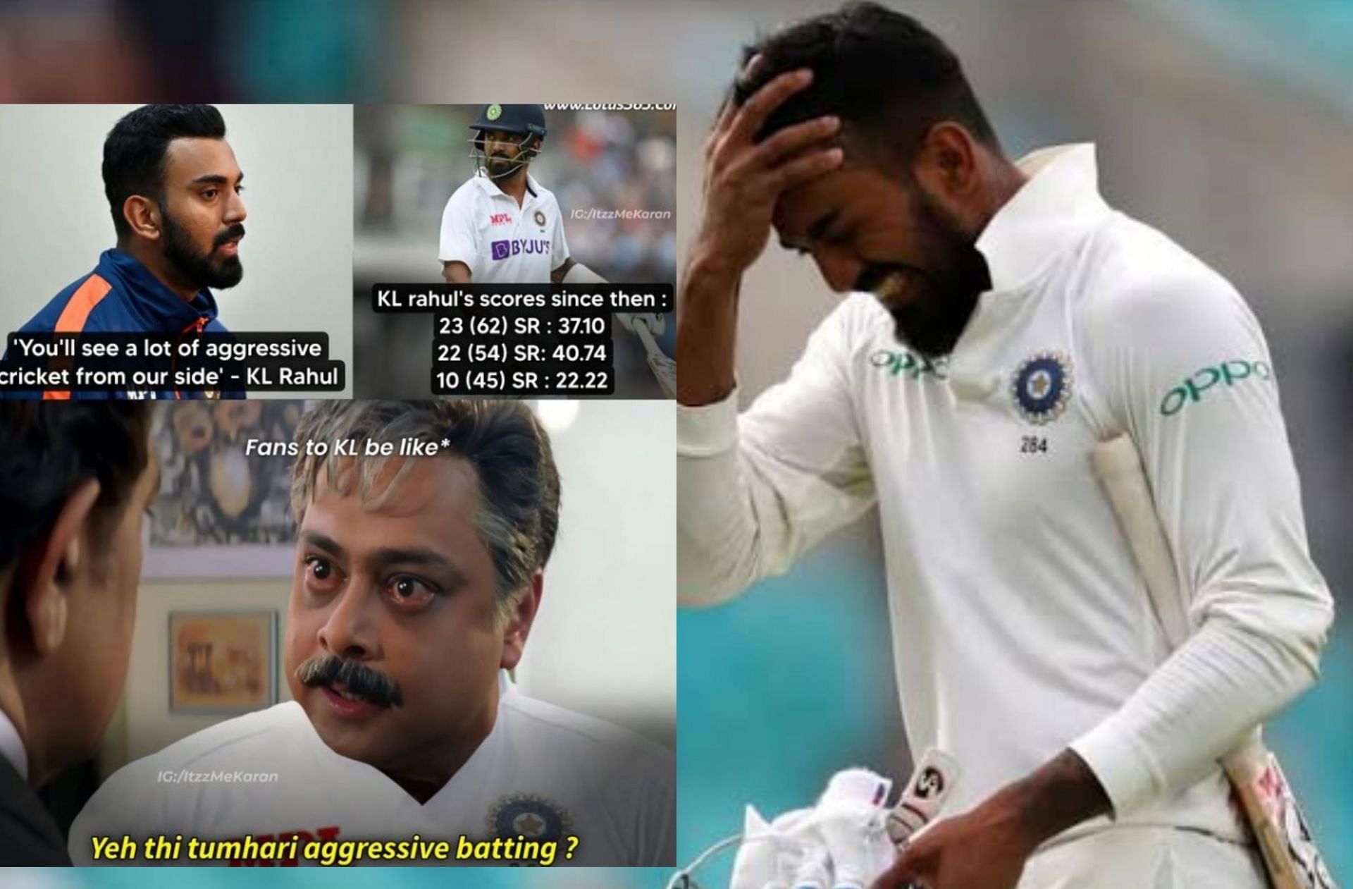 fans troll KL Rahul for failing against Bangladesh