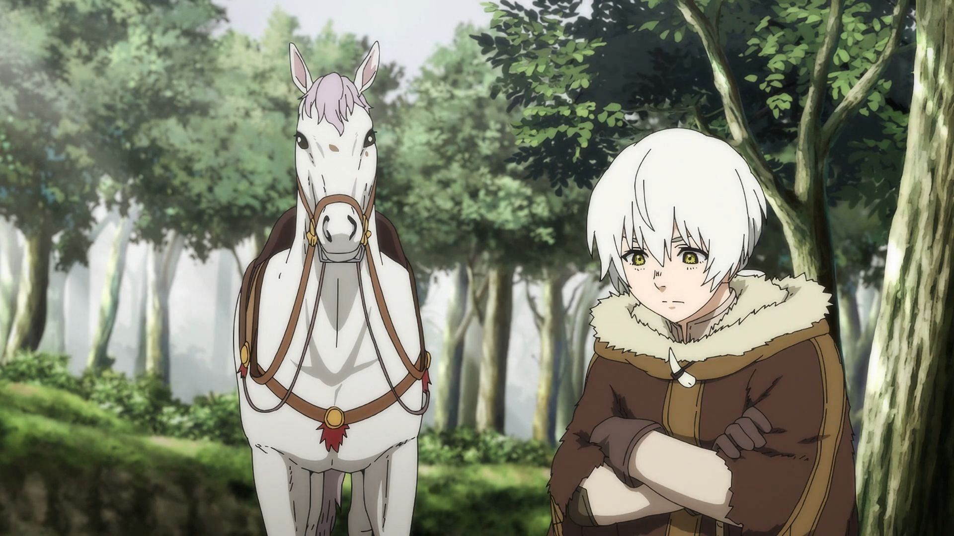 Fushi and Horse as seen in the anime (Image via Studio Drive)