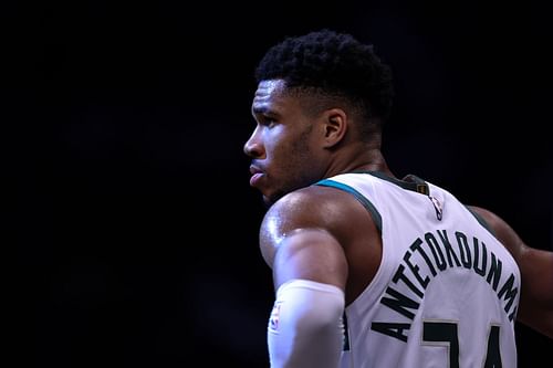 Giannis Antetokounmpo, Milwaukee Bucks v Brooklyn Nets