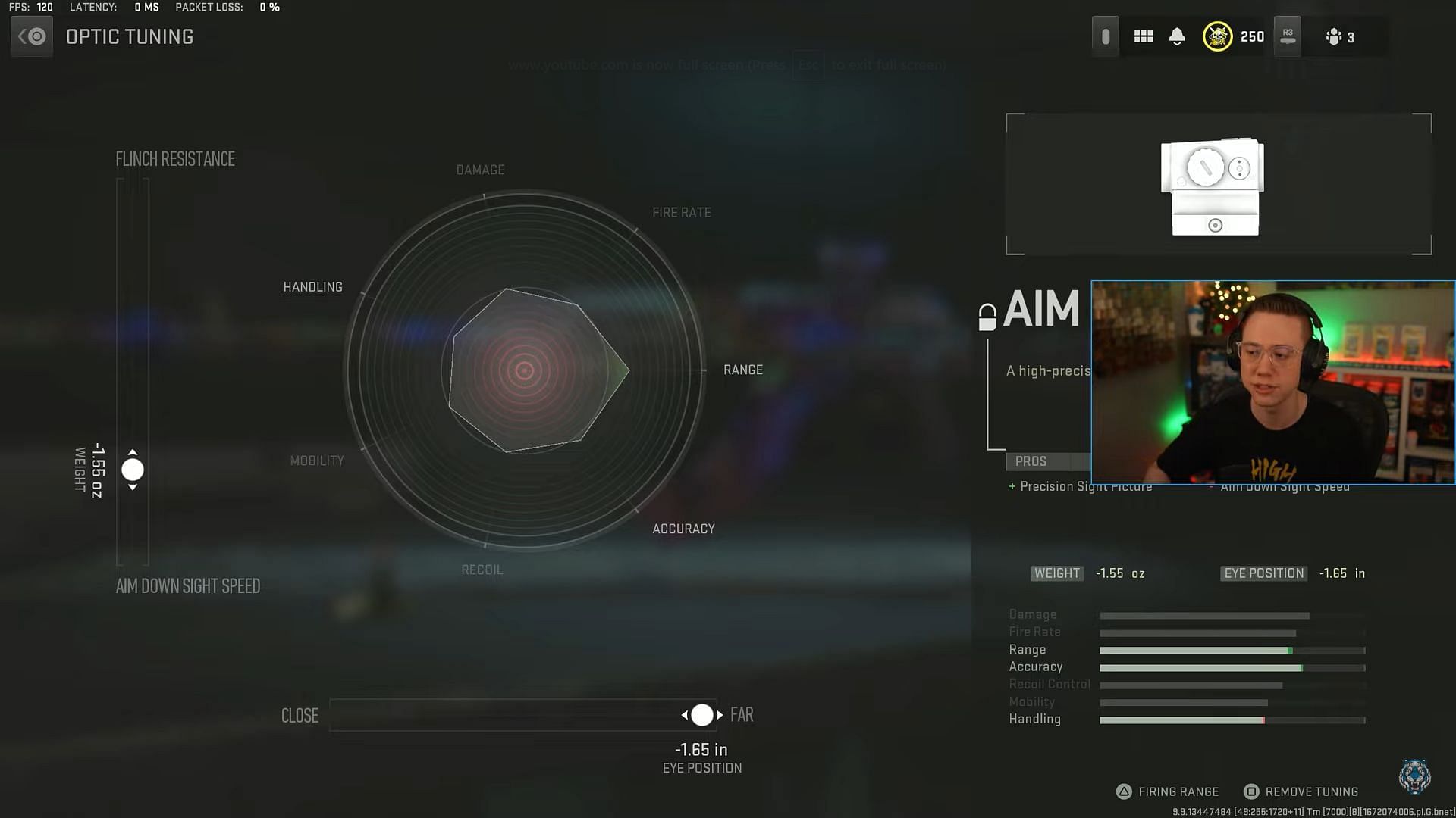 Aim OP-V4 tuning (Image via Activision and YouTube/WhosImmortal)