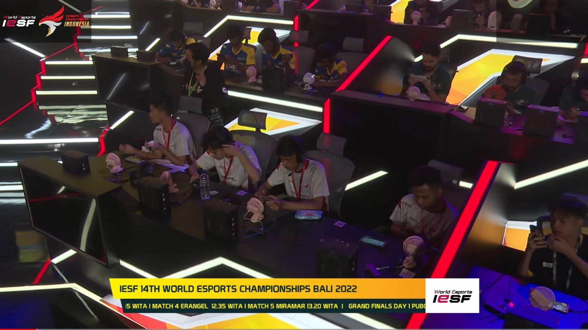 WEC 2022 PUBG Mobile Grand Finals day 1 featured five matches (matches IESF)