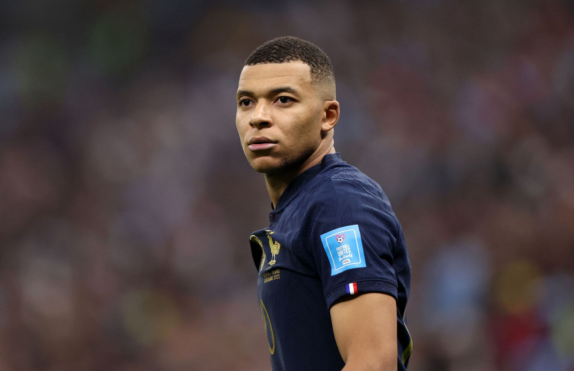 Kylian Mbappe during the 2022 FIFA World Cup final