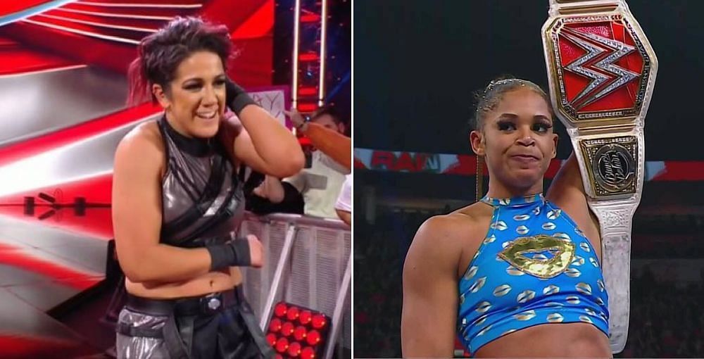 Bayley has won the first triple threat match on RAW