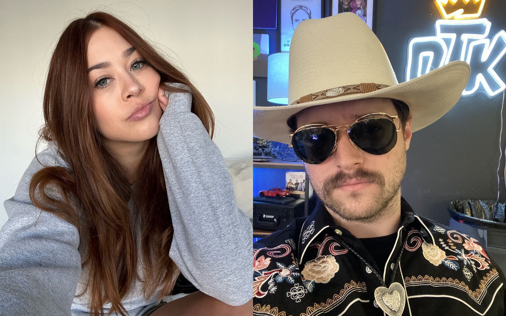 Twitch streamer Azalialexi details harrowing experience after sharing her story involving Rich Campbell (Images via Azalialexi and Rich Campbell/Twitter)