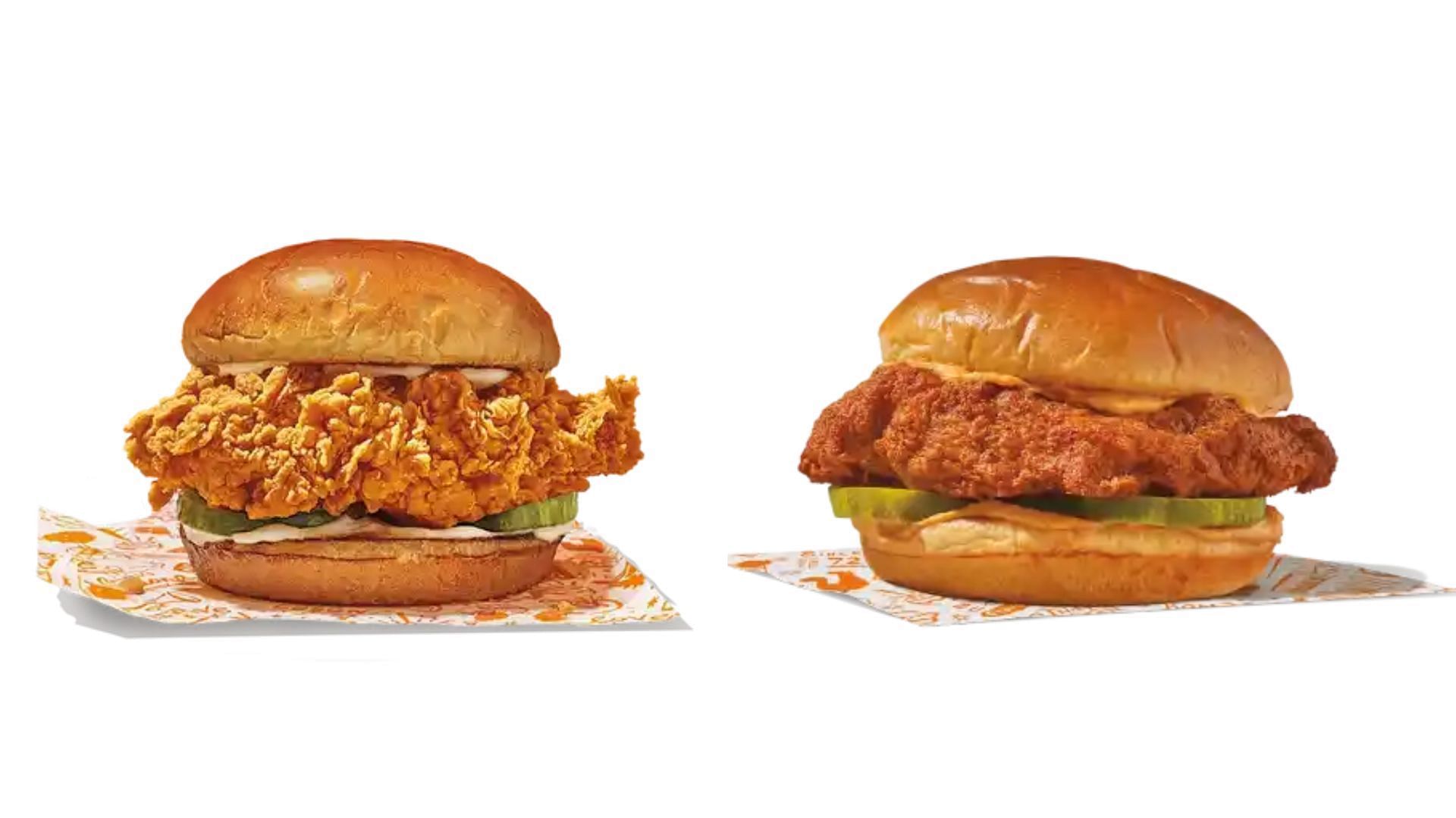 OG Fried Chicken Sandwich and Blackened Chicken Sandwich (Image via Popeyes)
