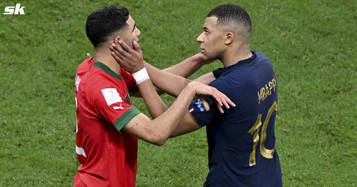 Mbappe consoles Hakimi after Morocco